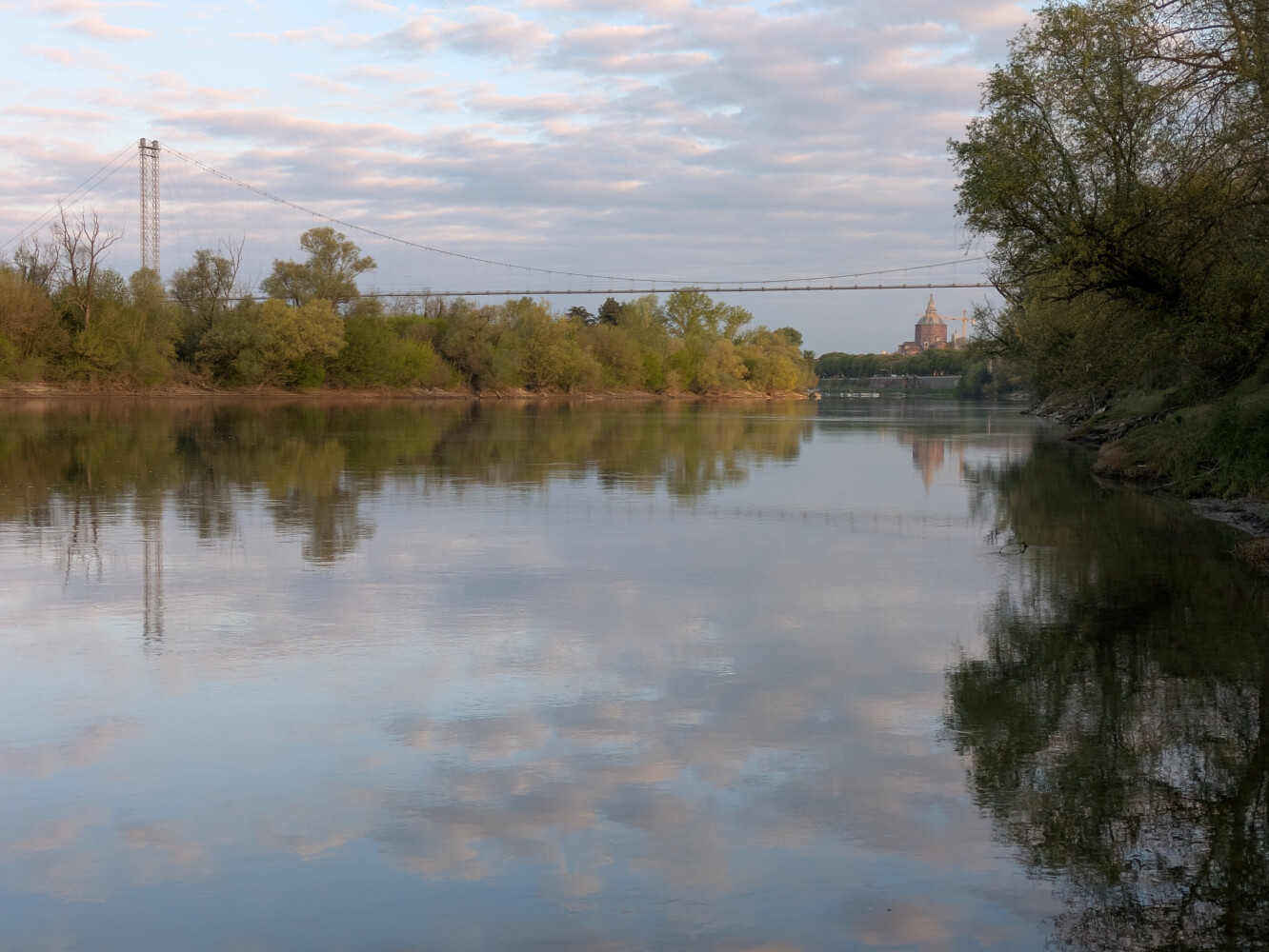 But the river was pretty in the morning