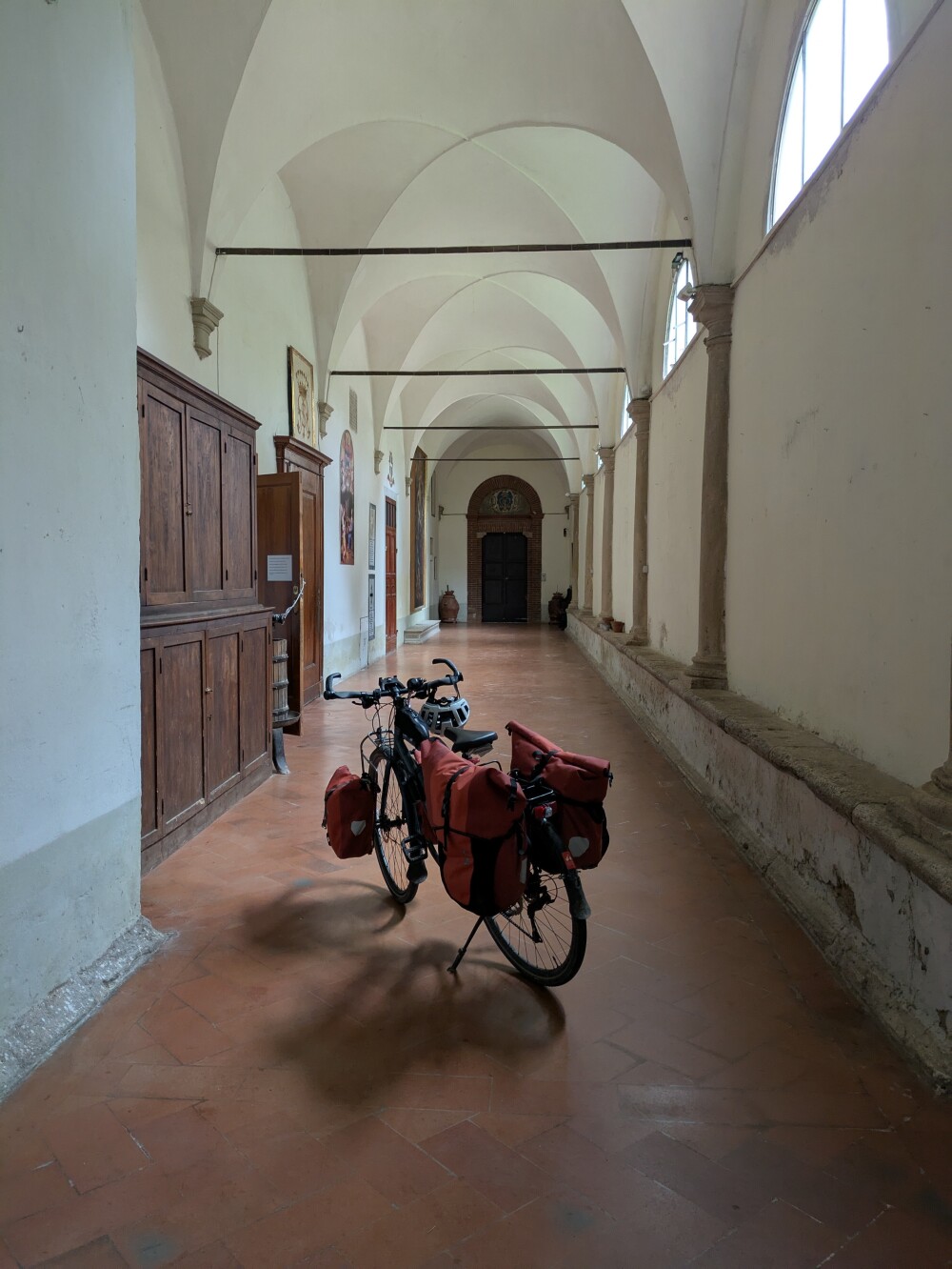 Bringing my bike into the church felt pretty weird