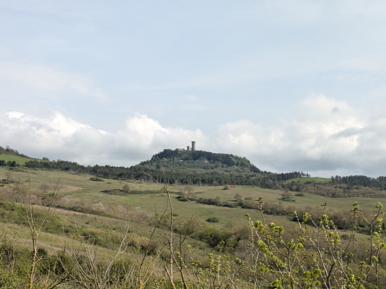 Castle on the hill: I thought Radicofani looked like a chess piece