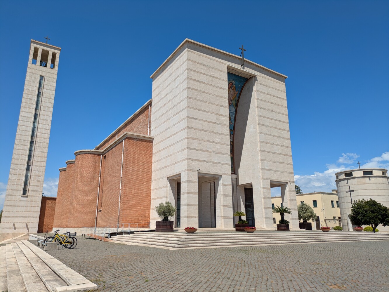 The Rationalist style church in Sabaudia