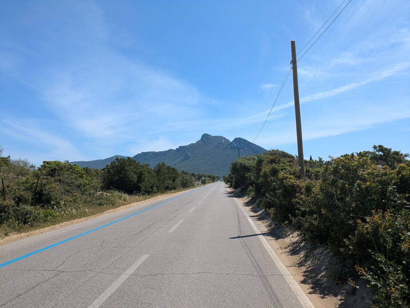 Mount Circeo straight ahead