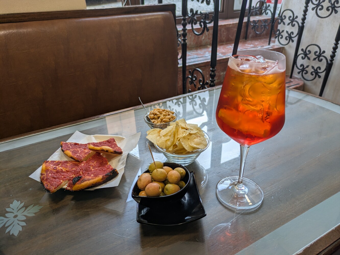One Aperol Spritz, please