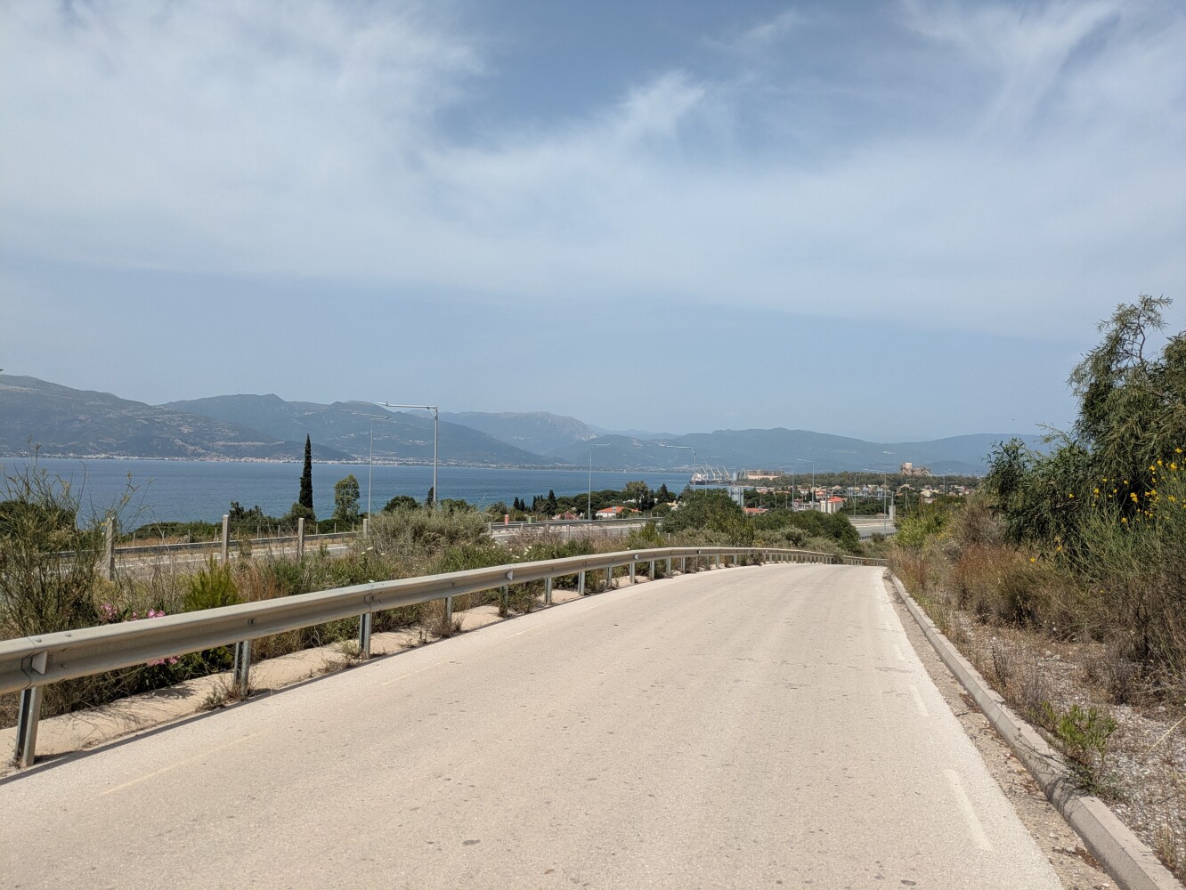 Mountains to the left