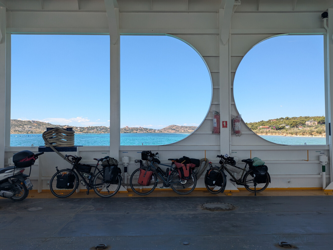 The ferry into Attica marked the end of peace and quiet