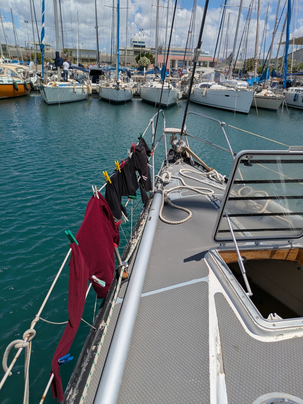 A classic bit of boat laundry