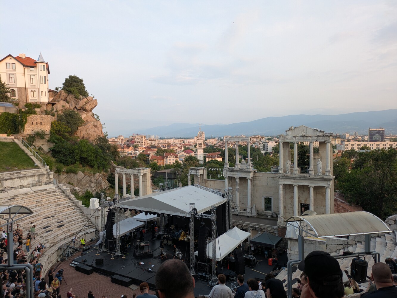 We went to a gig in Plovdiv's ancient Roman amphitheatre