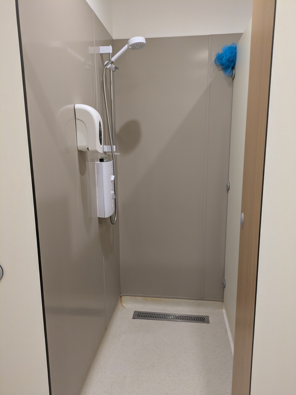After four warm camping days, I was very pleased to see a shower