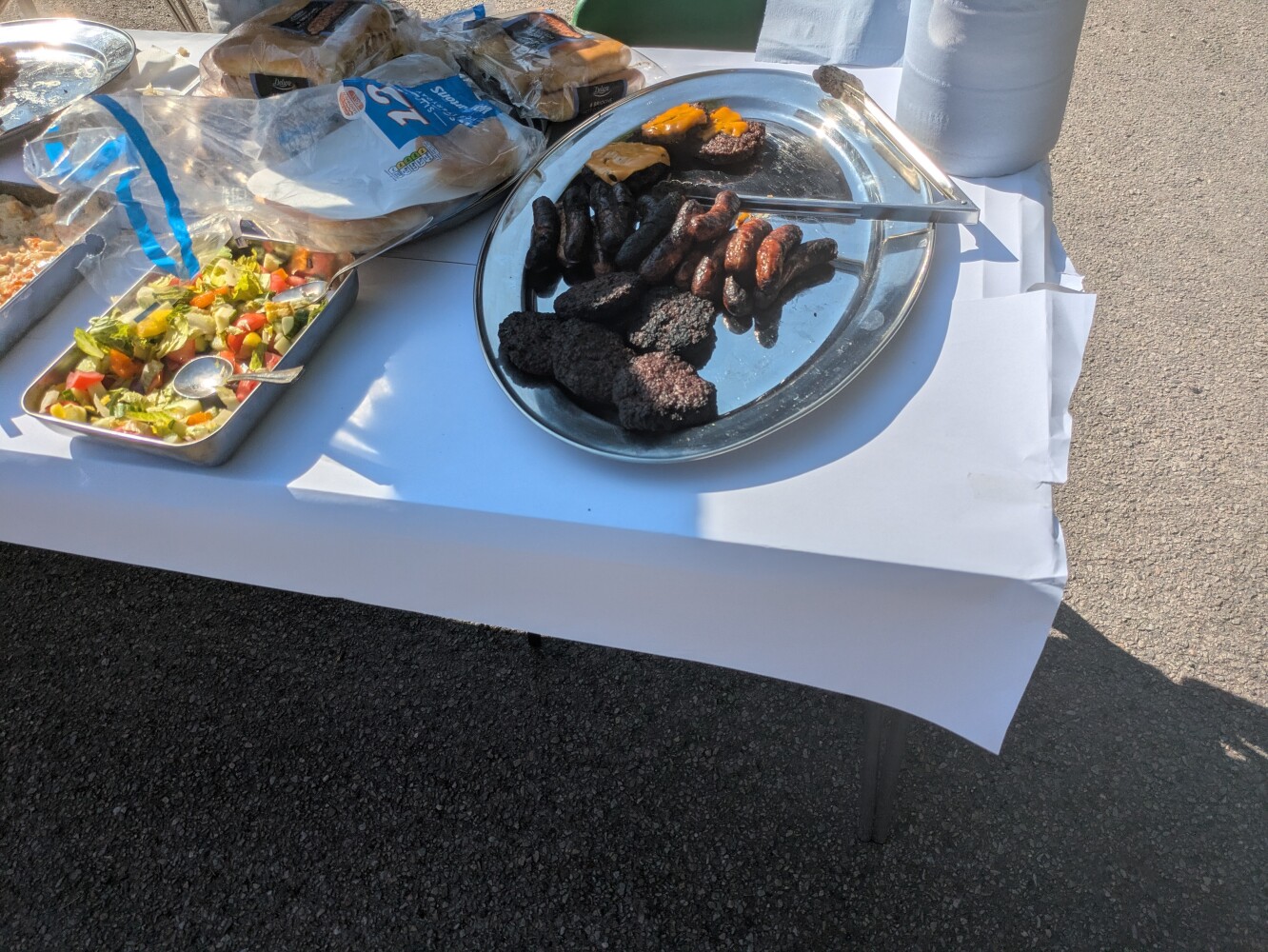 The only picture I got at the barbecue before being thoroughly welcomed by the locals