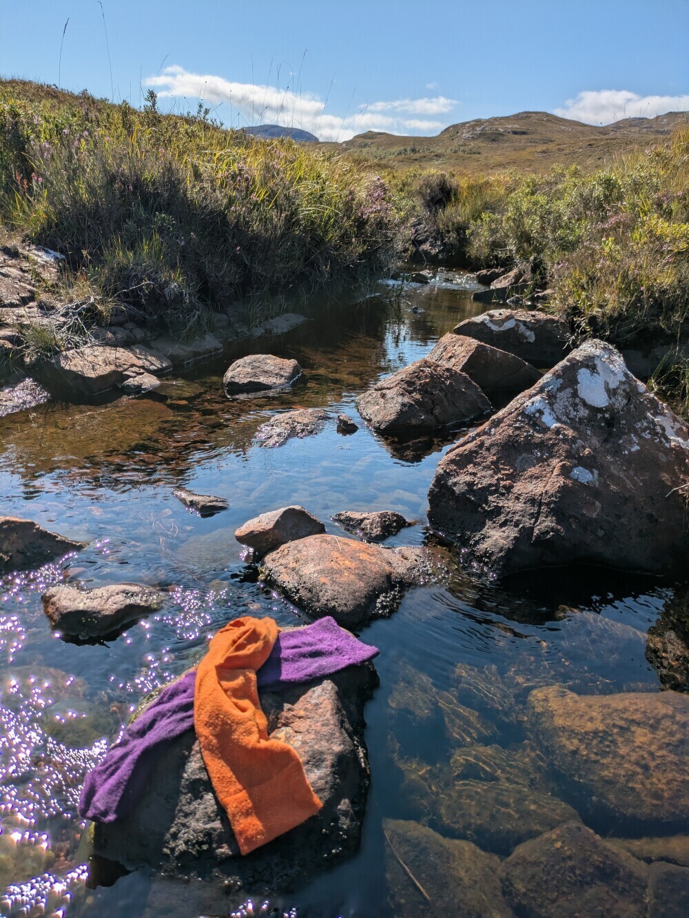 Clean river laundry felt amazing after sweaty days and mosquito spray