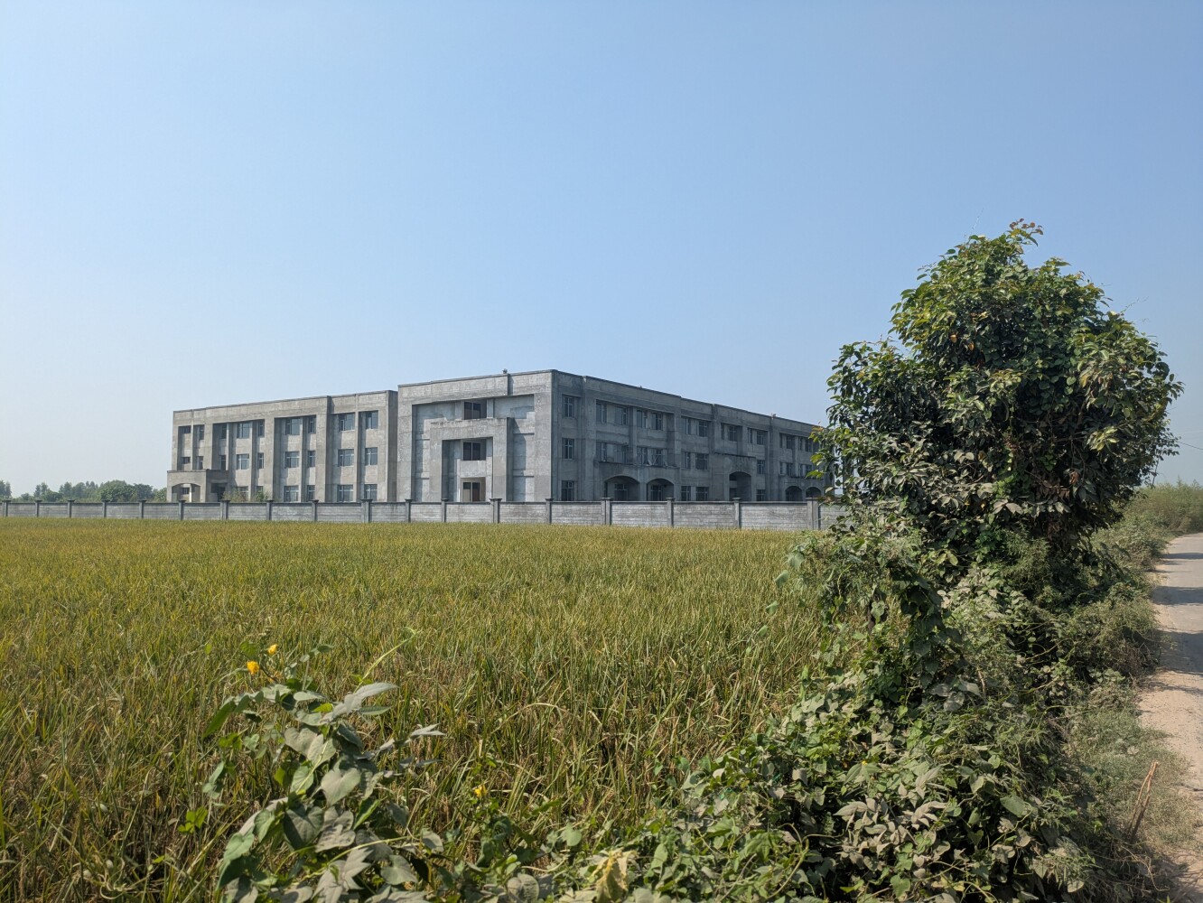 This building is going to be a school, if you can believe it