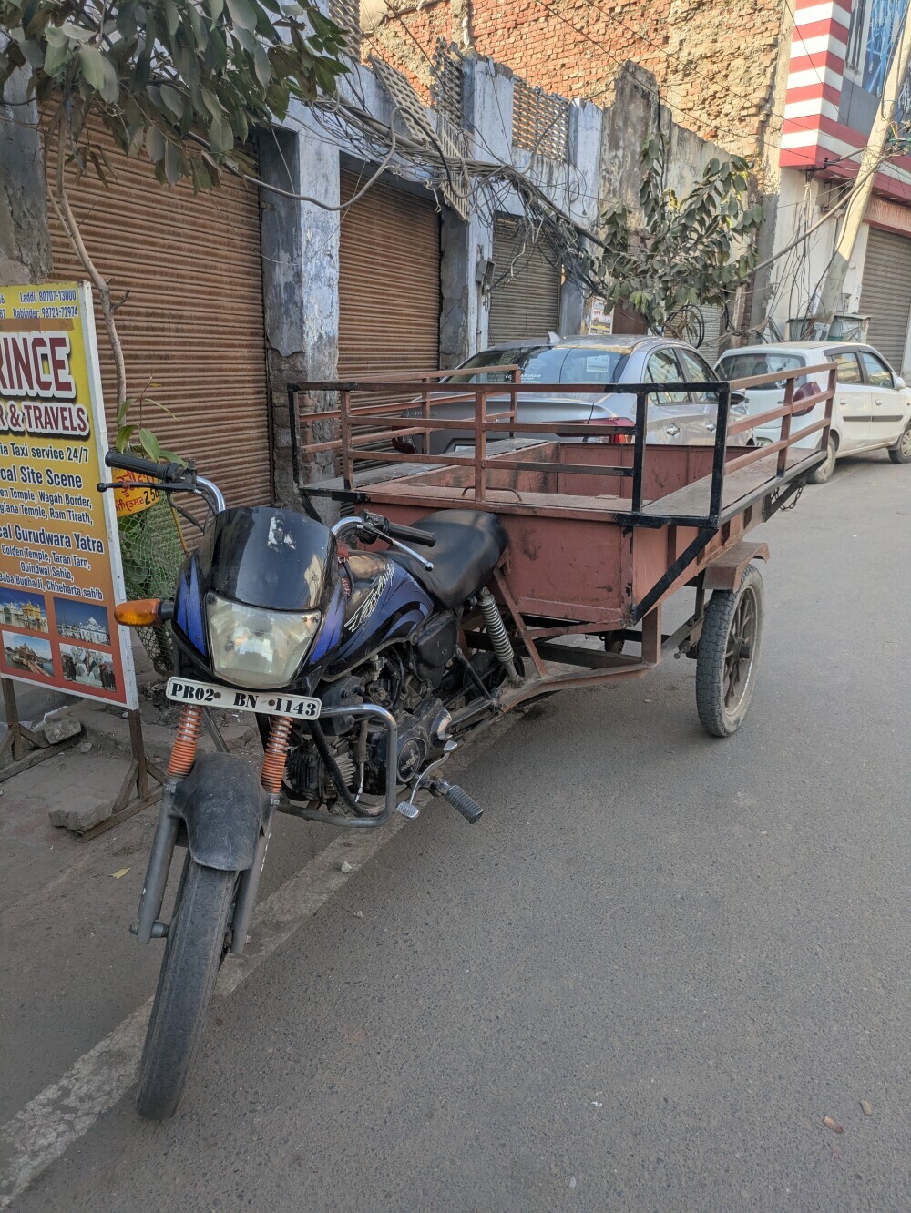 A standard workhorse to carry goods or family members