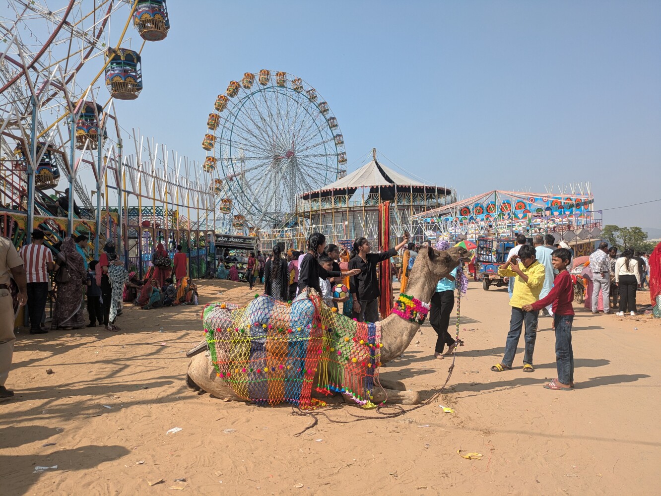 The fair rides span scary fast