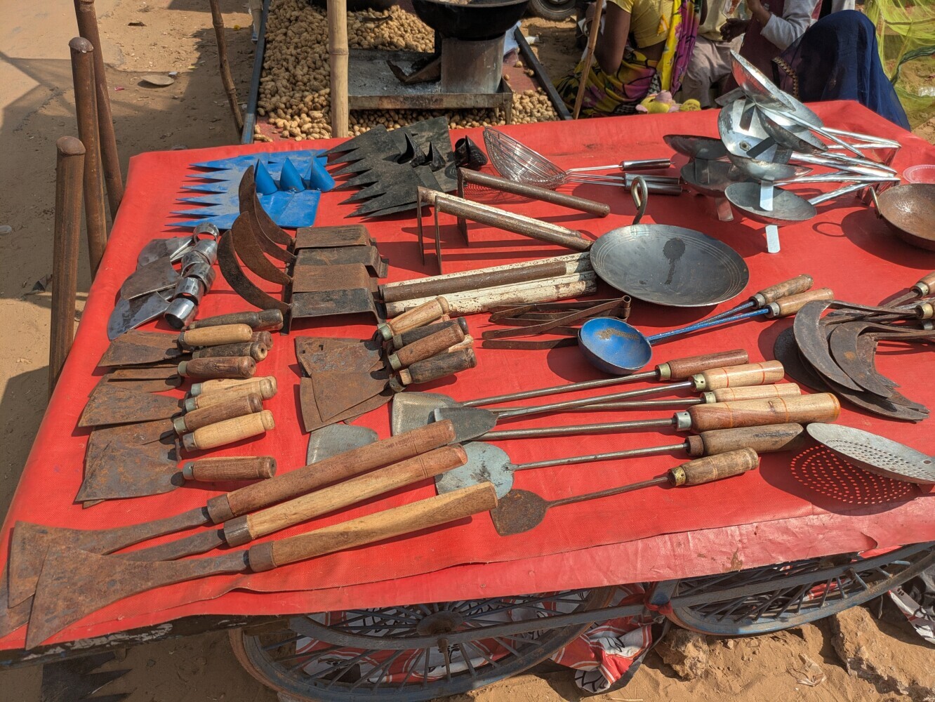 Tools for sale including hatchet heads