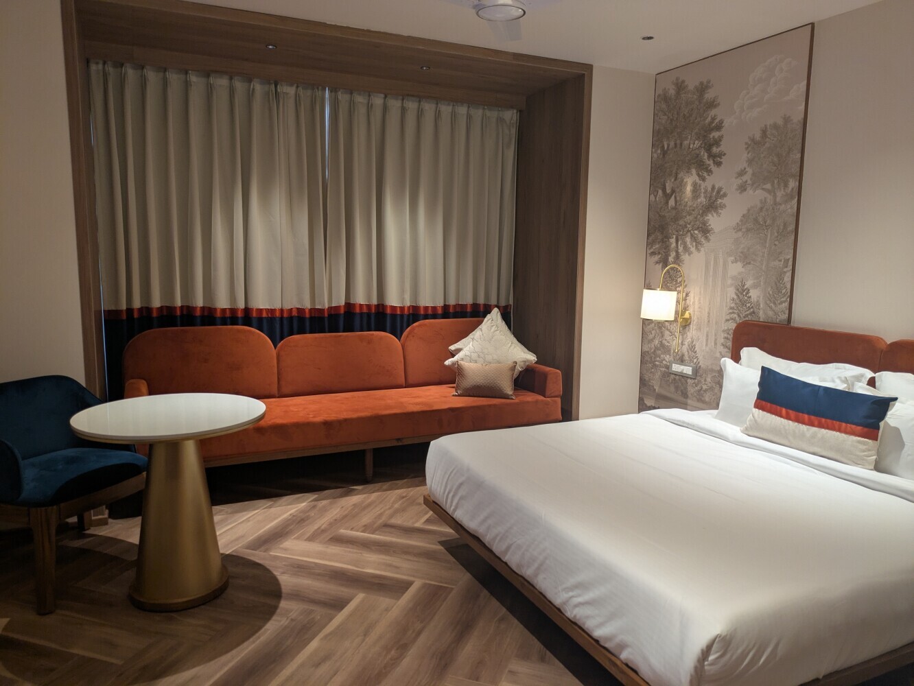 The hotel room was very nice