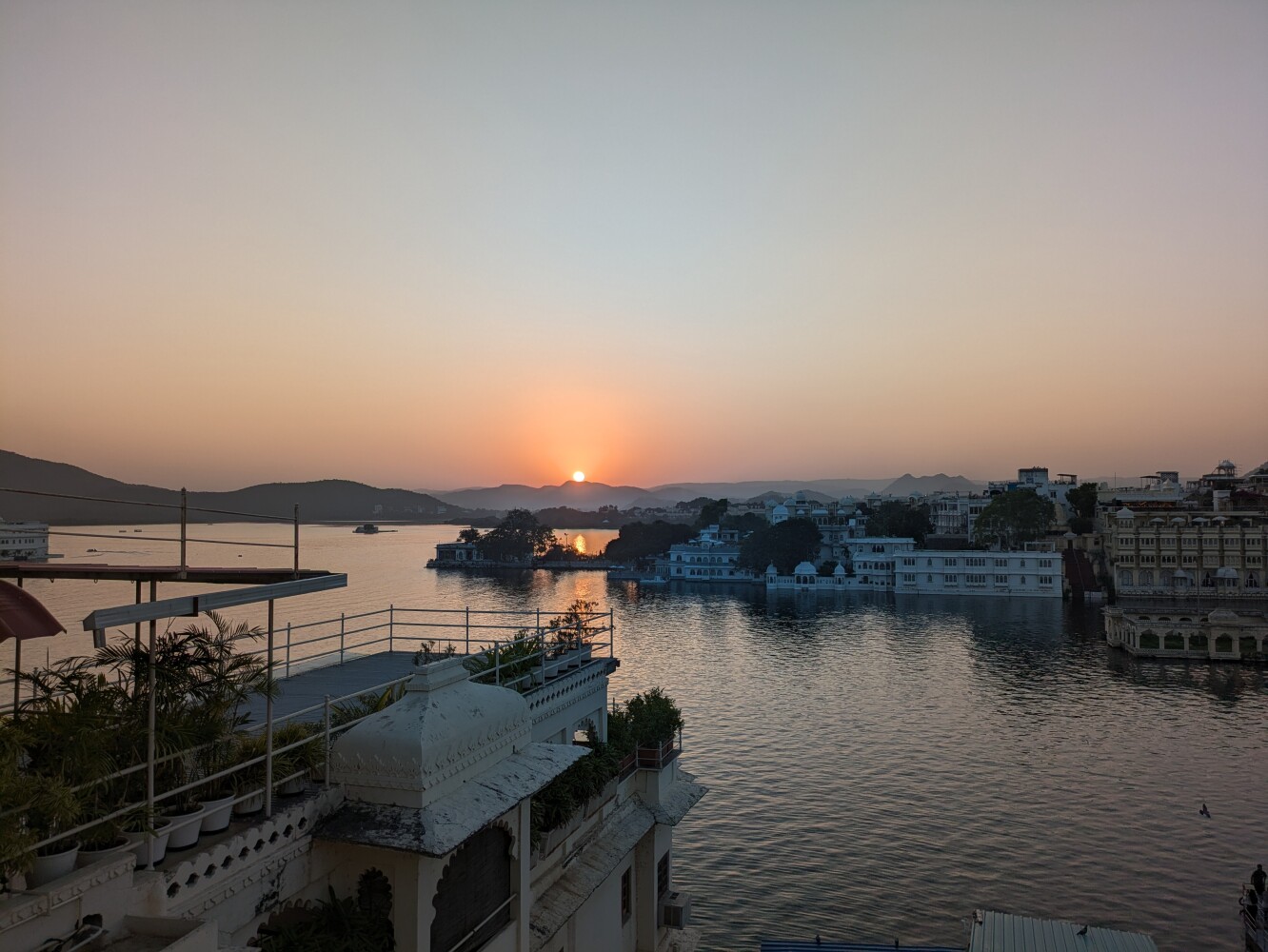 The hostel rooftop had a great view