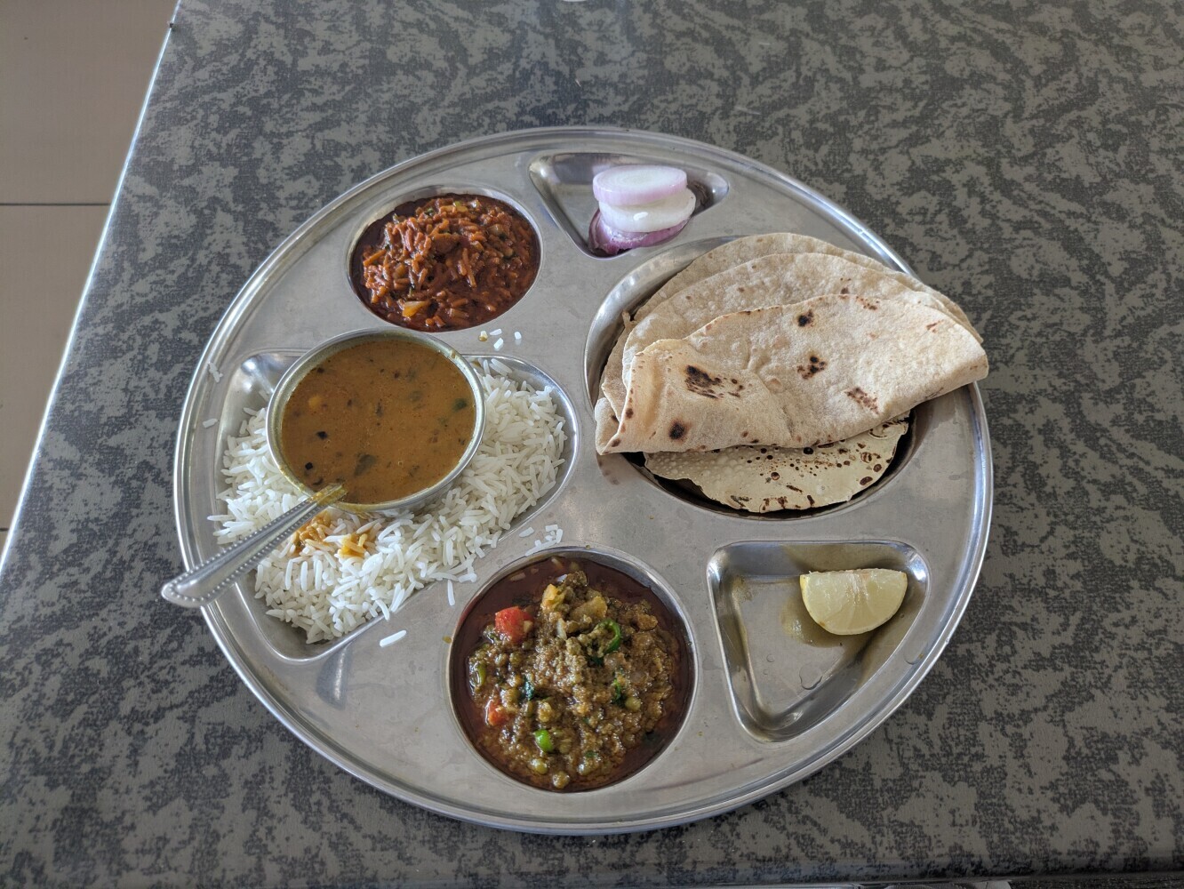 Thali lunch