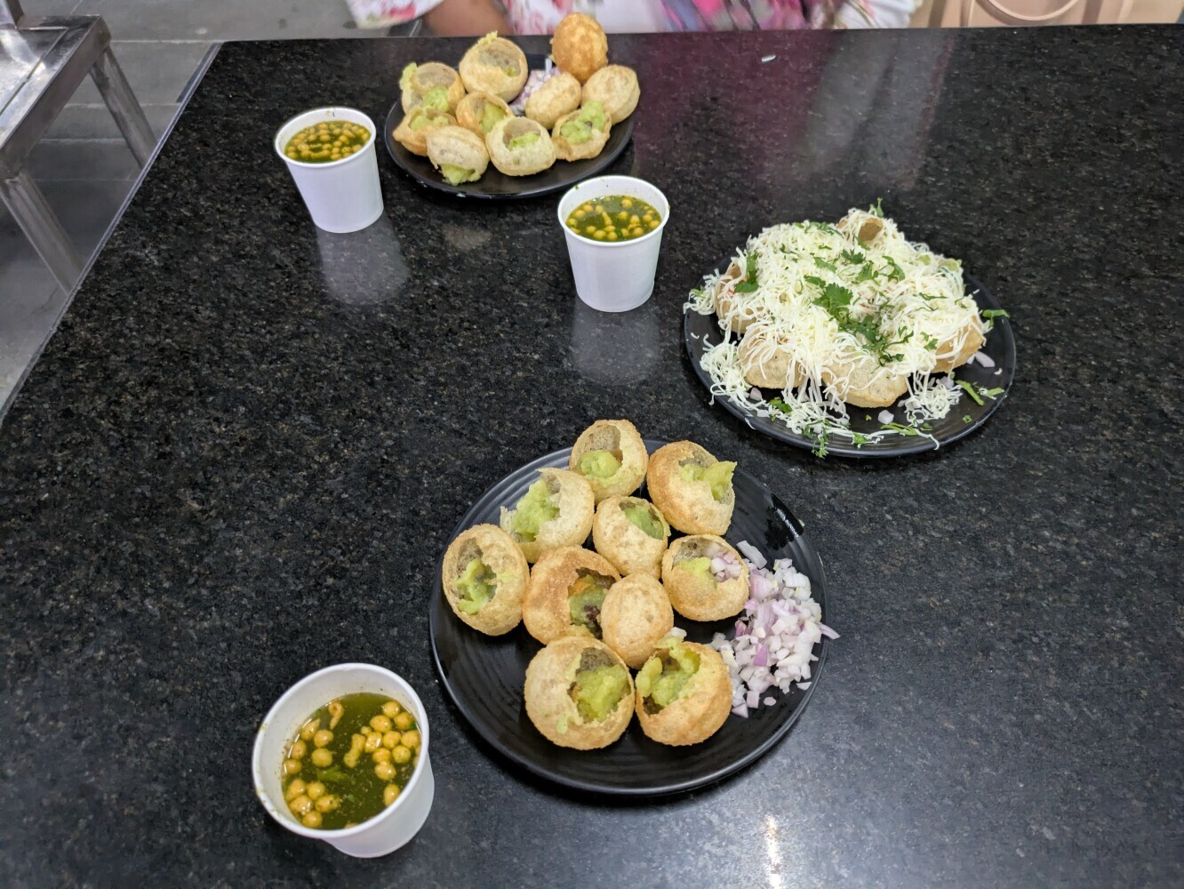 I'm always happy when I can have pani puri