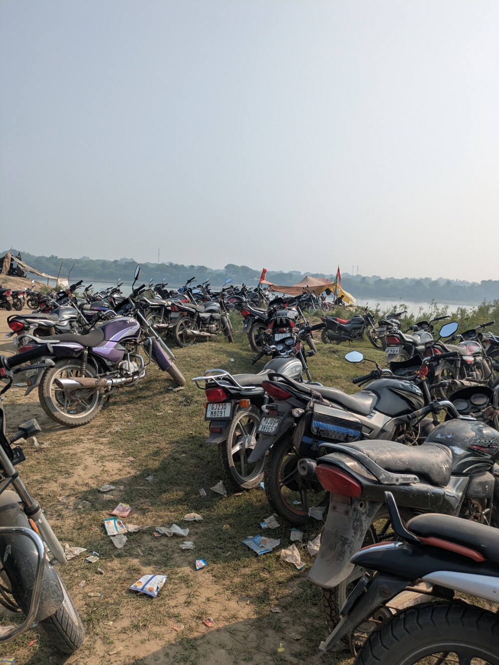 Lots of motorbikes