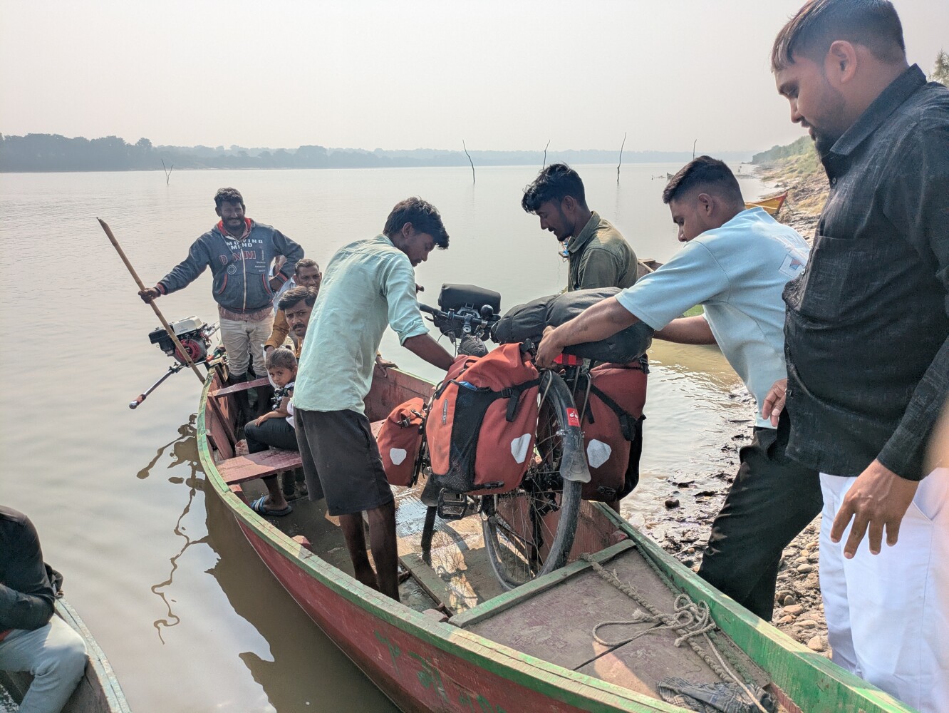 The boatman seemed bemused with my bike
