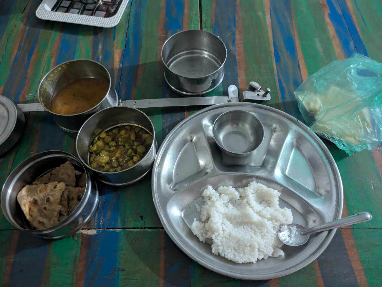 Another ashram, another home meal