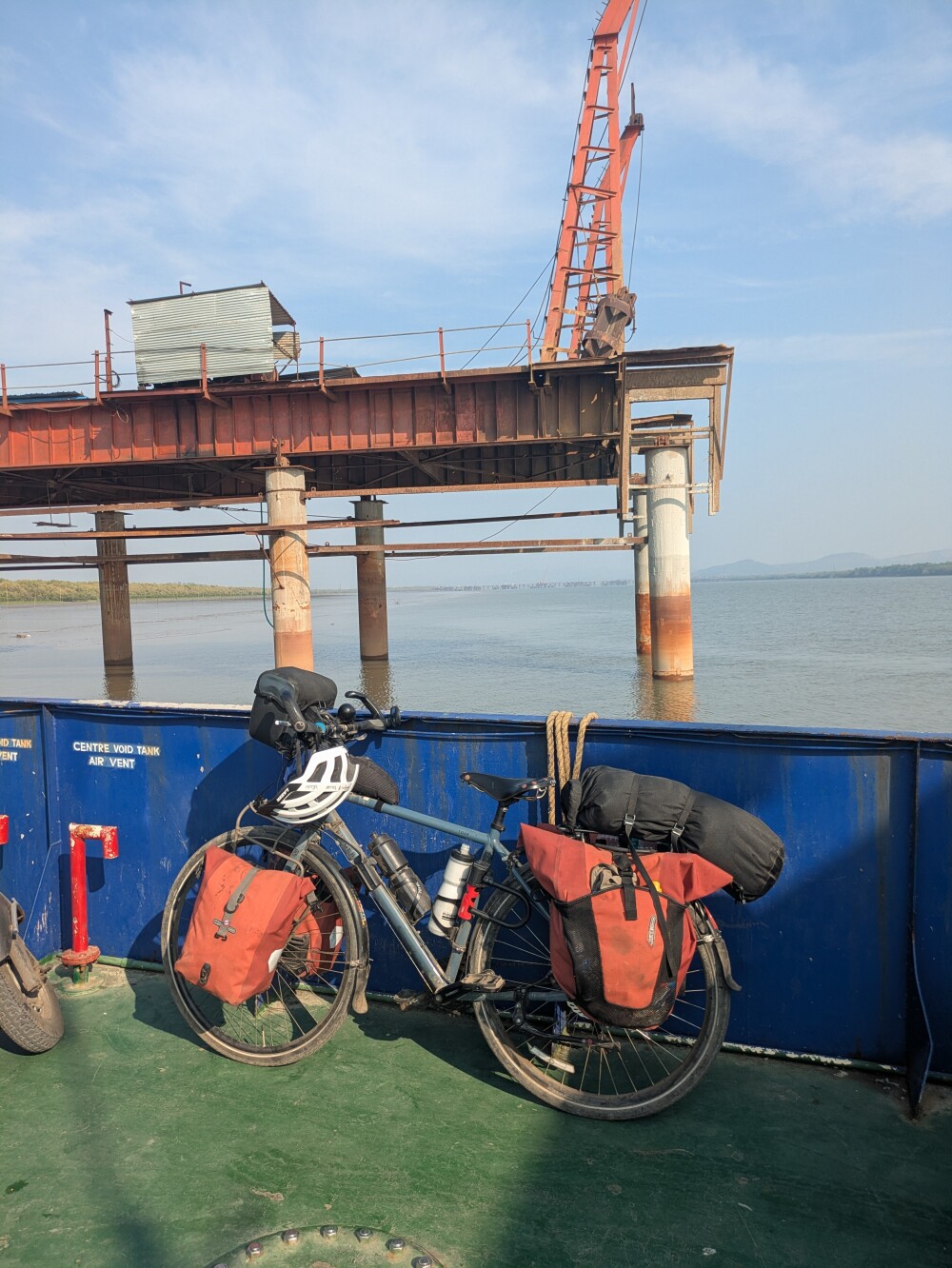 I was reminded of the ferries towards Athens, another big-city transition