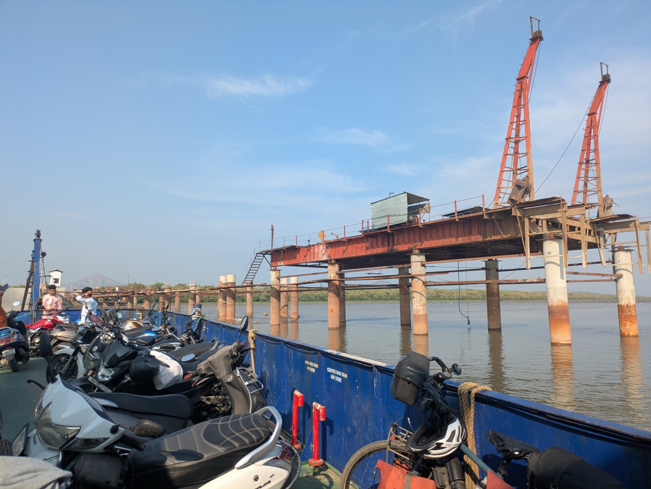 They're building a new jetty for a bigger boat