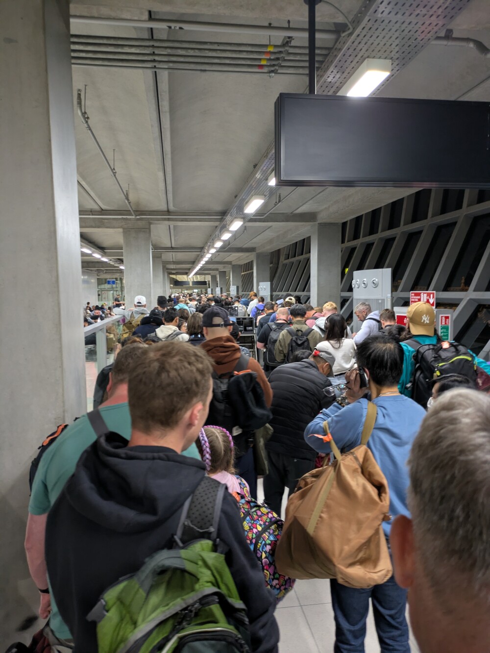 Midnight travel chaos