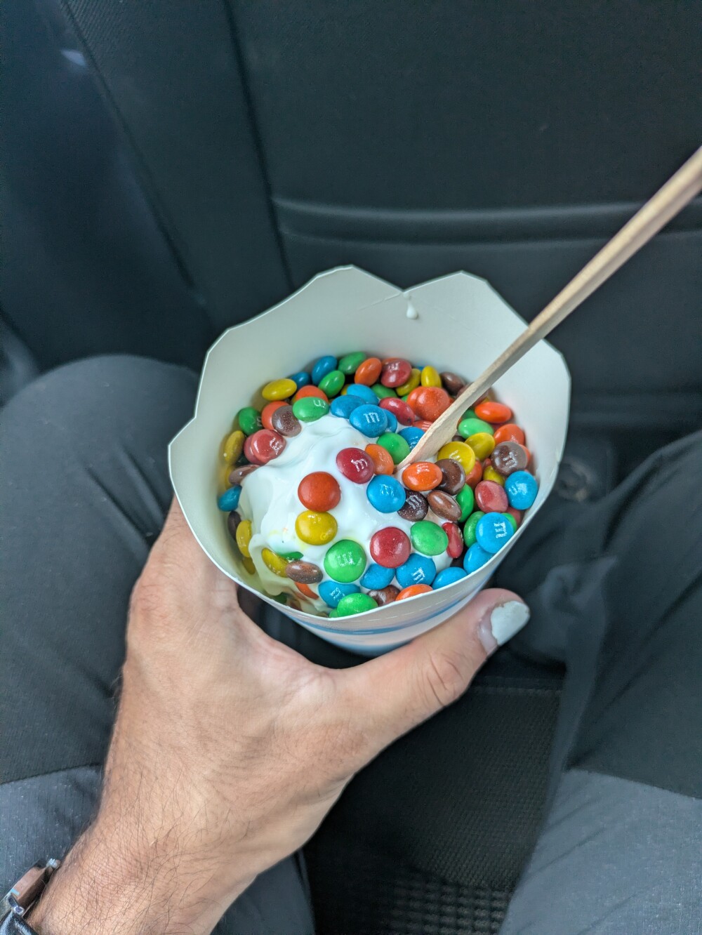 My hosts took me to a McDonald's drive through for a McFlurry